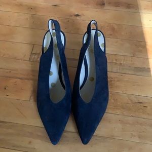 Boden Shoes Navy blue pointed toe heels Size 9